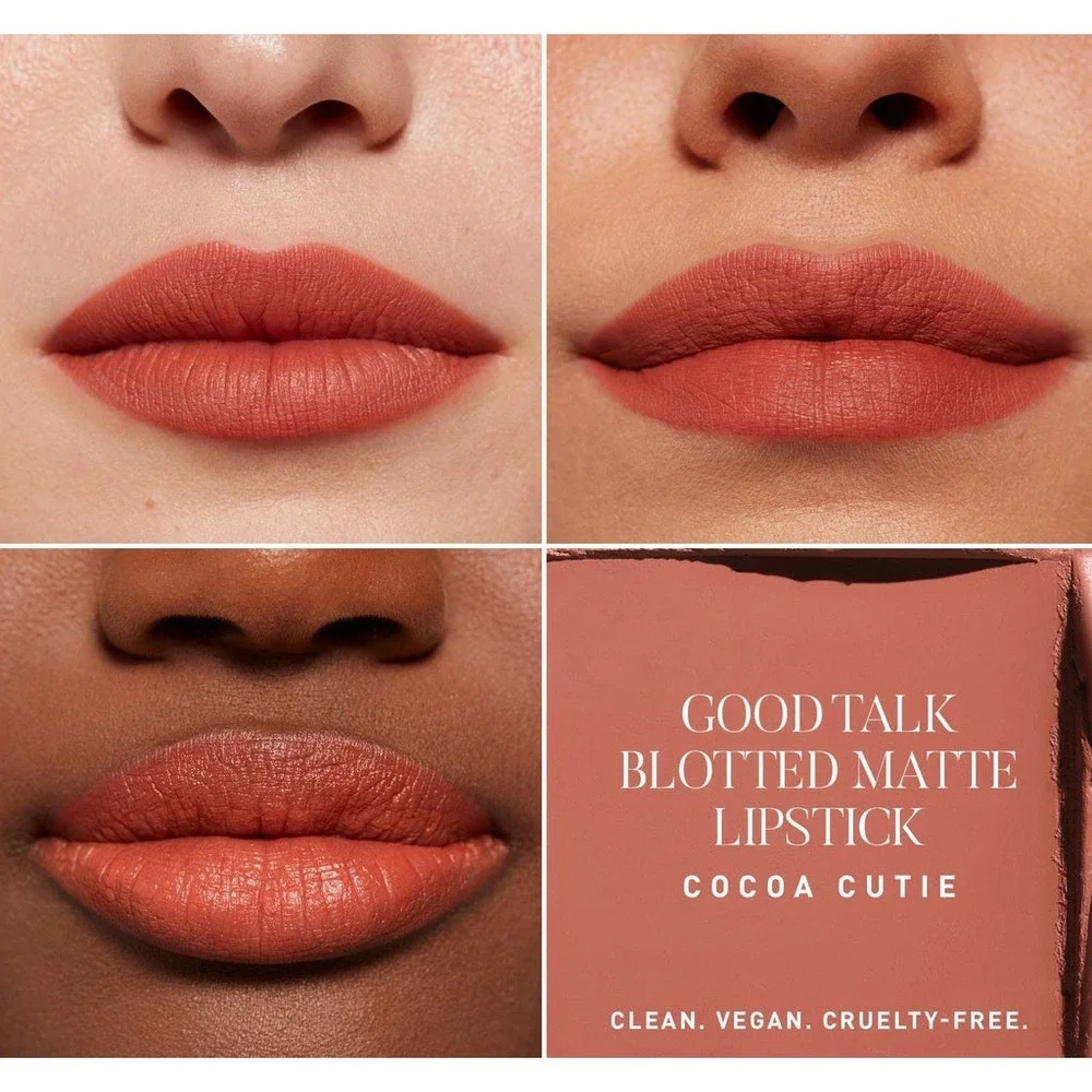 Morphe 2 Good Talk‎ Blotted Matte Lipstick Cocoa Cutie Vegan Cruelty-Free